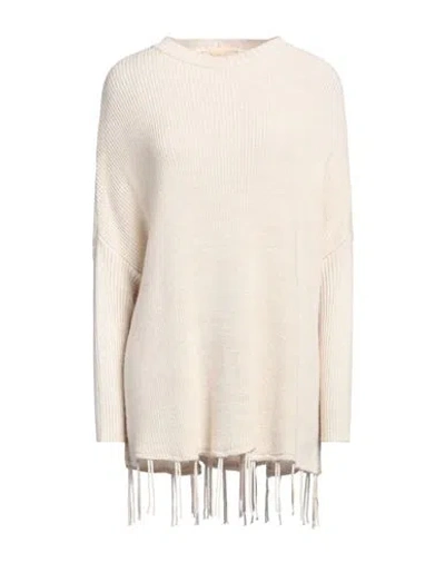 Kaos Jeans Woman Sweater Ivory Size S Acrylic, Wool, Polyamide, Alpaca Wool In White