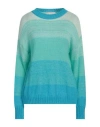 Kaos Jeans Woman Sweater Light Green Size M Acrylic, Polyamide, Mohair Wool In Green