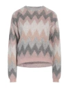 Kaos Jeans Woman Sweater Light Grey Size M Acrylic, Mohair Wool, Polyamide