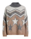 Kaos Jeans Woman Sweater Light Grey Size M Acrylic, Mohair Wool, Polyamide, Viscose, Metallic Fiber In Gray