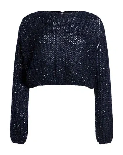 Kaos Jeans Woman Sweater Midnight Blue Size M Polyamide, Acrylic, Polyester, Mohair Wool, Wool