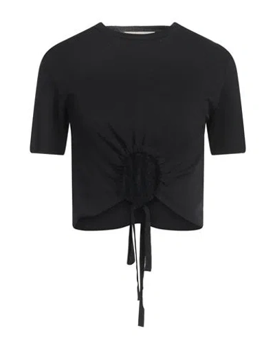 Kaos Jeans Woman Top Black Size M Viscose, Polyamide