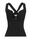 Kaos Jeans Woman Top Black Size Xs Viscose, Polyamide In Black