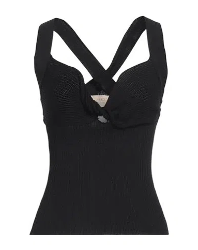 Kaos Jeans Woman Top Black Size Xs Viscose, Polyamide