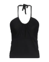 Kaos Jeans Woman Top Black Size M Viscose, Polyamide