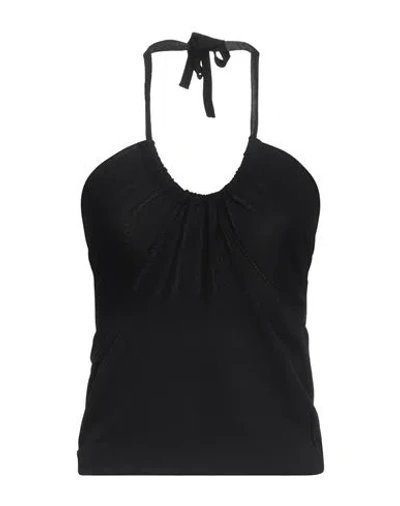 Kaos Jeans Woman Top Black Size M Viscose, Polyamide