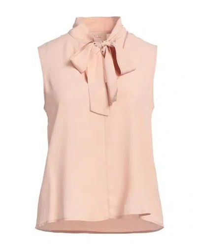 Kaos Jeans Woman Top Blush Size 6 Acetate, Silk In Pink