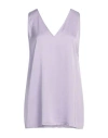 Kaos Jeans Woman Top Lilac Size 4 Viscose In Purple