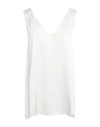 Kaos Jeans Woman Top Off White Size 6 Viscose