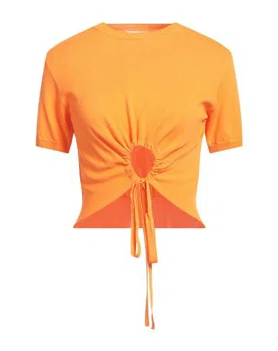 Kaos Jeans Woman Top Orange Size L Viscose, Polyamide