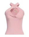 Kaos Jeans Woman Top Pink Size M Viscose, Polyamide