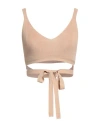 Kaos Jeans Woman Top Sand Size M Viscose, Polyamide In Beige