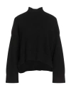 Kaos Jeans Woman Turtleneck Black Size L Viscose, Polyester, Polyamide