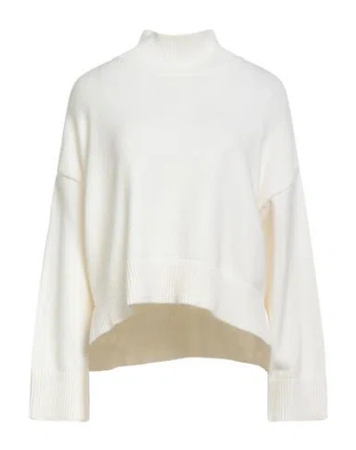 Kaos Jeans Woman Turtleneck Cream Size L Viscose, Polyester, Polyamide In Multi