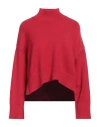 Kaos Jeans Woman Turtleneck Red Size M Viscose, Polyester, Polyamide In Red