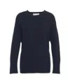Kaos Knit Wool Sweater With Vertical Seam Detail In Black