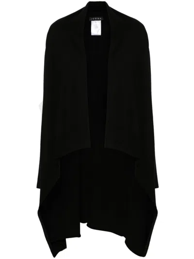 Kaos Knitted Cardigan In Black