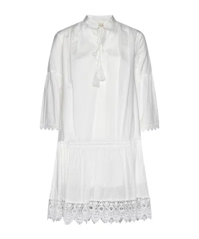 Kaos Lace Dress In White