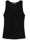 Kaos Lamé Tank Top In Black