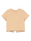 Kaos Layered-back T-shirt In Neutrals