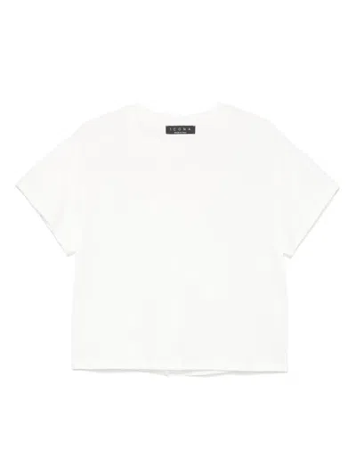 Kaos Layered-back T-shirt In White