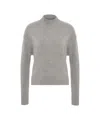Kaos Light Grey Wool Turtleneck Sweater In Gray