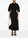 Kaos Linen Midi Skirt In Black