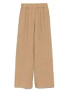 Kaos Linen Wide-leg Trousers In Neutrals