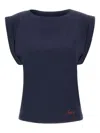 Kaos Logo-embroidered T-shirt In Blue