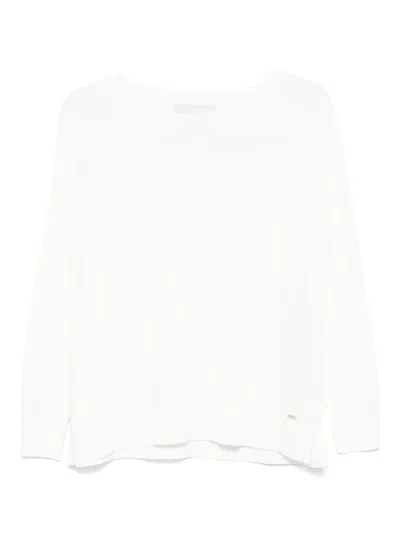 Kaos Top Mit Logo-schild In Weiss