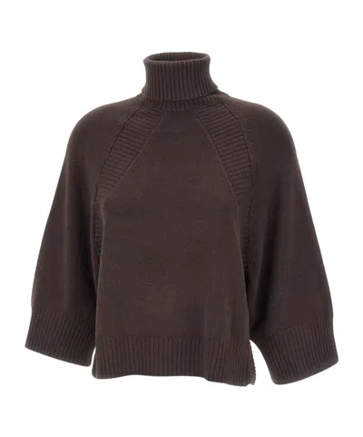 Kaos Long-sleeved Knitwear In Brown