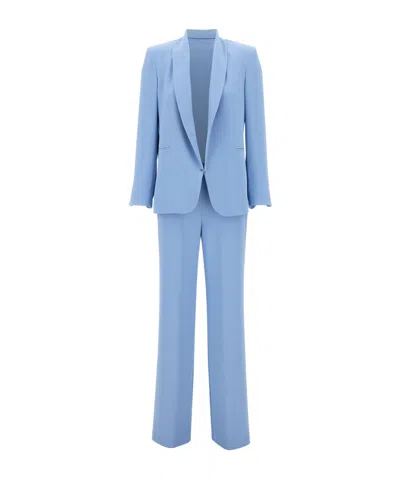 Kaos Long-sleeved Suit And Trousers Set In Blue