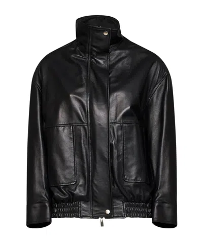 Kaos Long-sleeve Bomber Jacket In Black