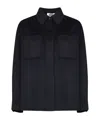 Kaos Drop-shoulder Patch-pocket Jacket In Black