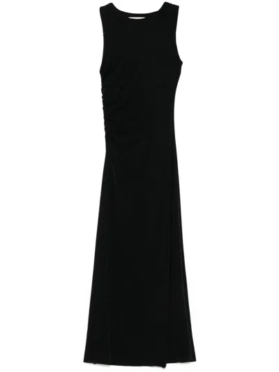 Kaos Lurex Maxi Dress In Black