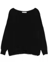 Kaos Lurex Sweater In Black