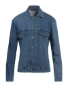 Kaos Man Jacket Blue Size L Cotton, Elastane In Blue