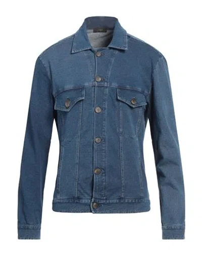 Kaos Man Jacket Blue Size L Cotton, Elastane