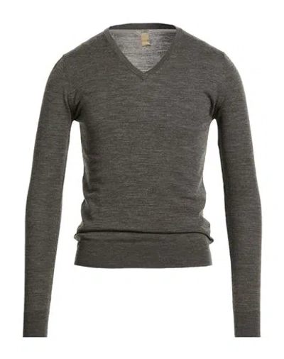 Kaos Man Sweater Grey Size S Merino Wool In Gray