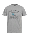 Kaos Man T-shirt Light Grey Size M Cotton