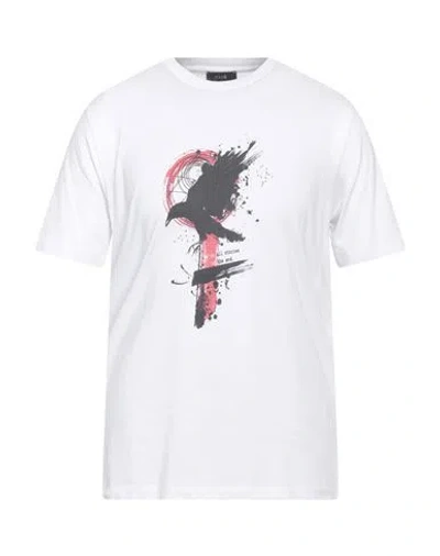 Kaos Man T-shirt White Size L Cotton