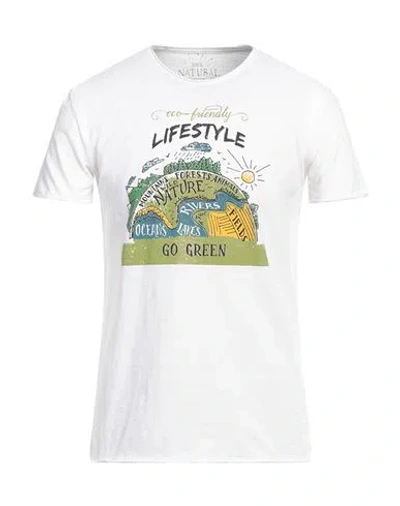 Kaos Man T-shirt White Size S Cotton