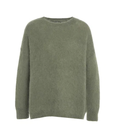 Kaos Mohair Blend Sweater In Green