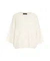 Kaos Oversized Knit Sweater With Sequin Embellishments In Neutral