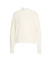 Kaos Oversized White Sweater With Glitter Finish In White