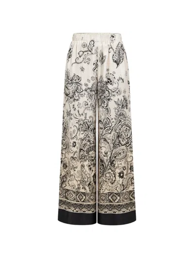Kaos Paisley-print Palazzo Pants In Multi