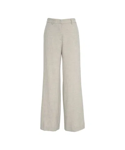 Kaos Palazzo Trousers In Neutral