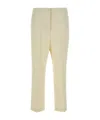 Kaos High-waisted Tapered Trousers In Neutral