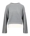 Kaos Patchwork Sweater In Gray