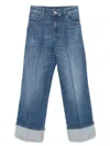Kaos Piped-trim Jeans In Blue